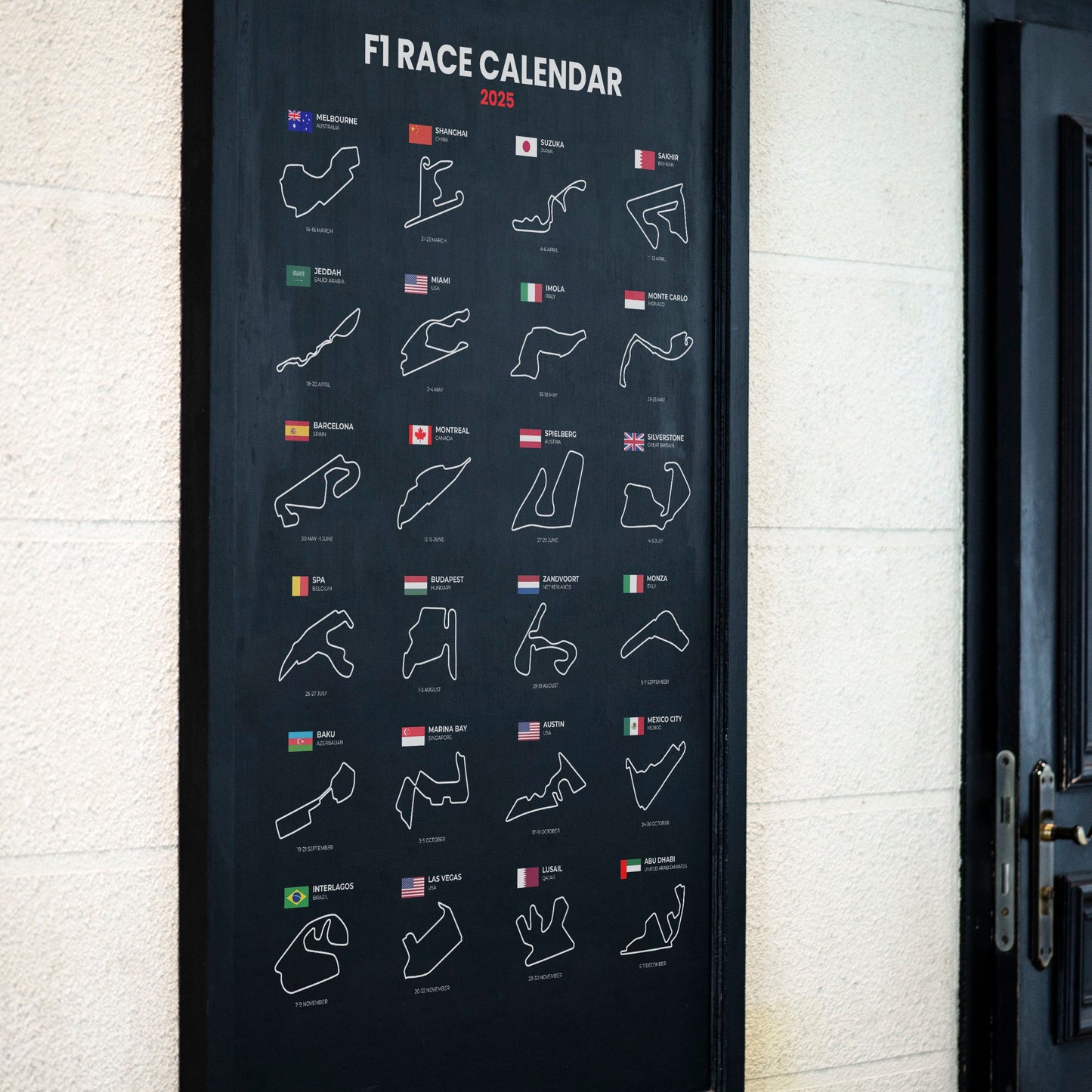 F1 2025 Calendar
