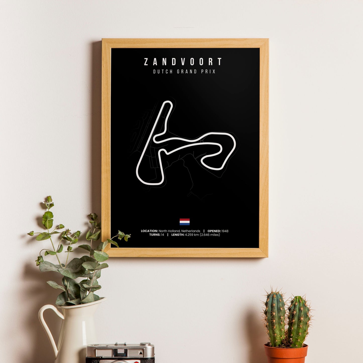 Formula 1 Wall Art, Set of 24 F1 Circuit Posters Black Edition