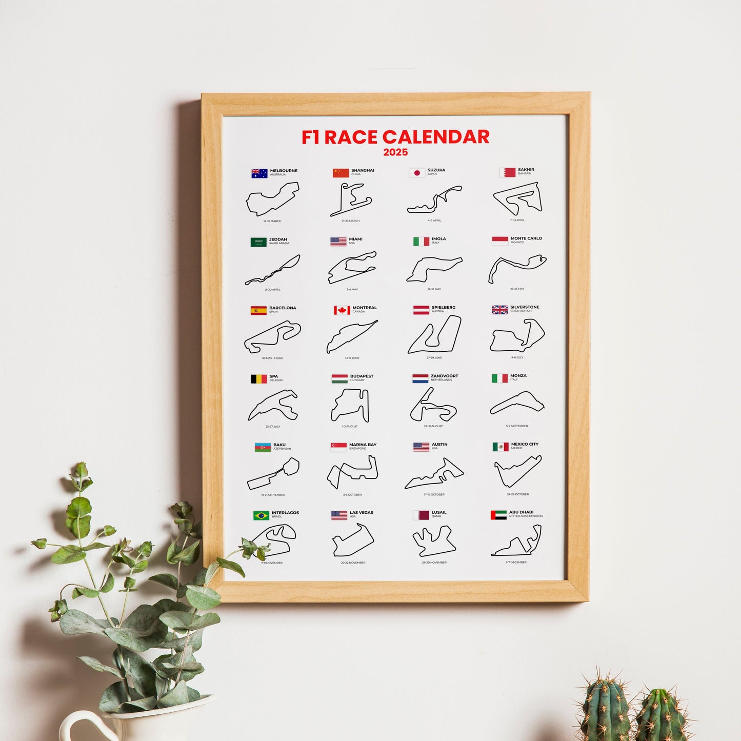 F1 2025 Calendar