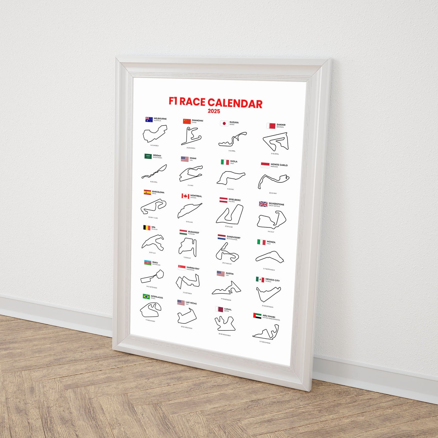 F1 2025 Calendar