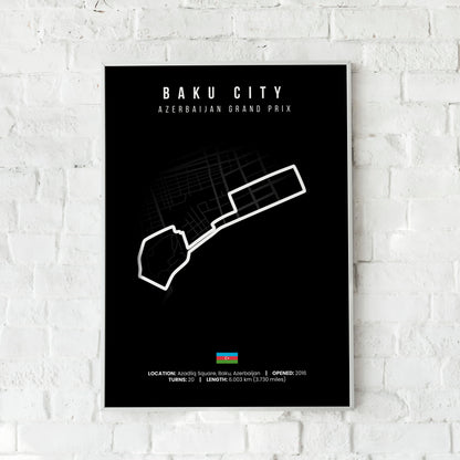 Azerbaijan, Baku F1 poster