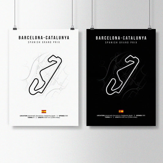 Spain, Barcelona F1 poster