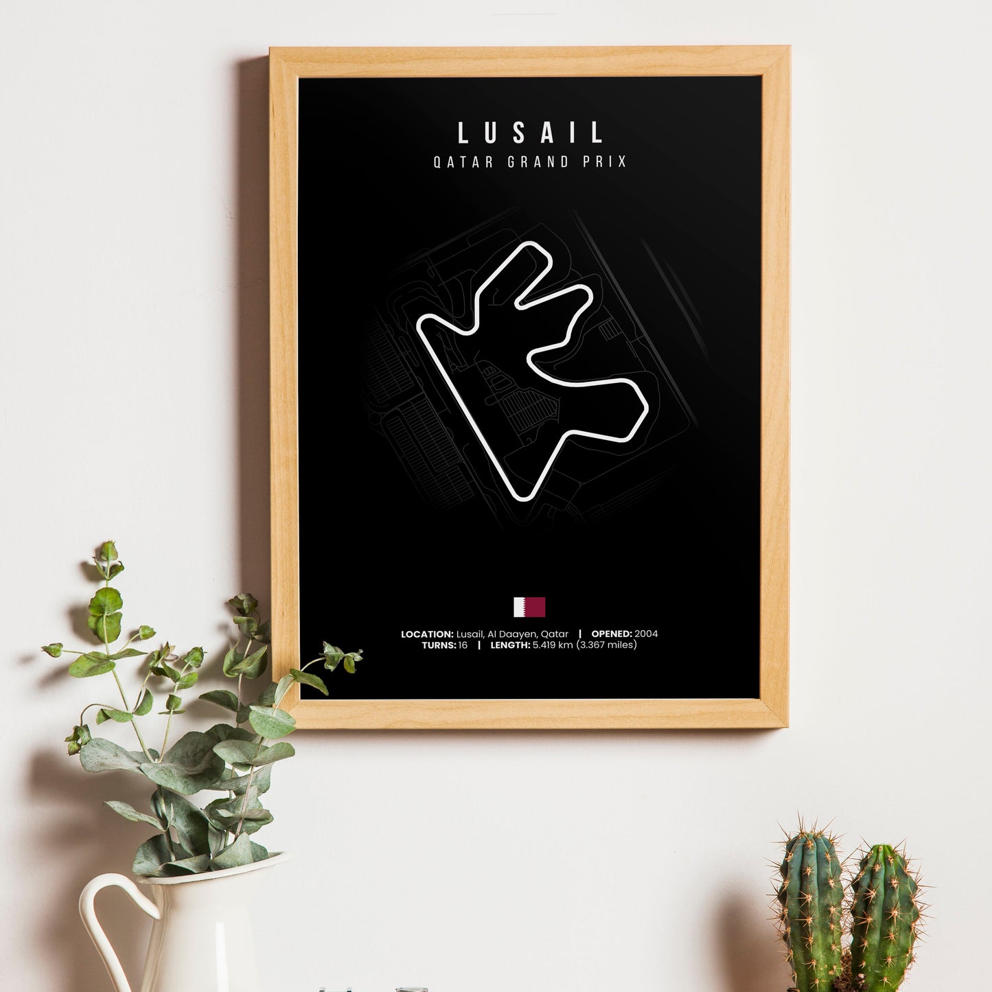 Formula 1 Wall Art, Set of 24 F1 Circuit Posters Black Edition