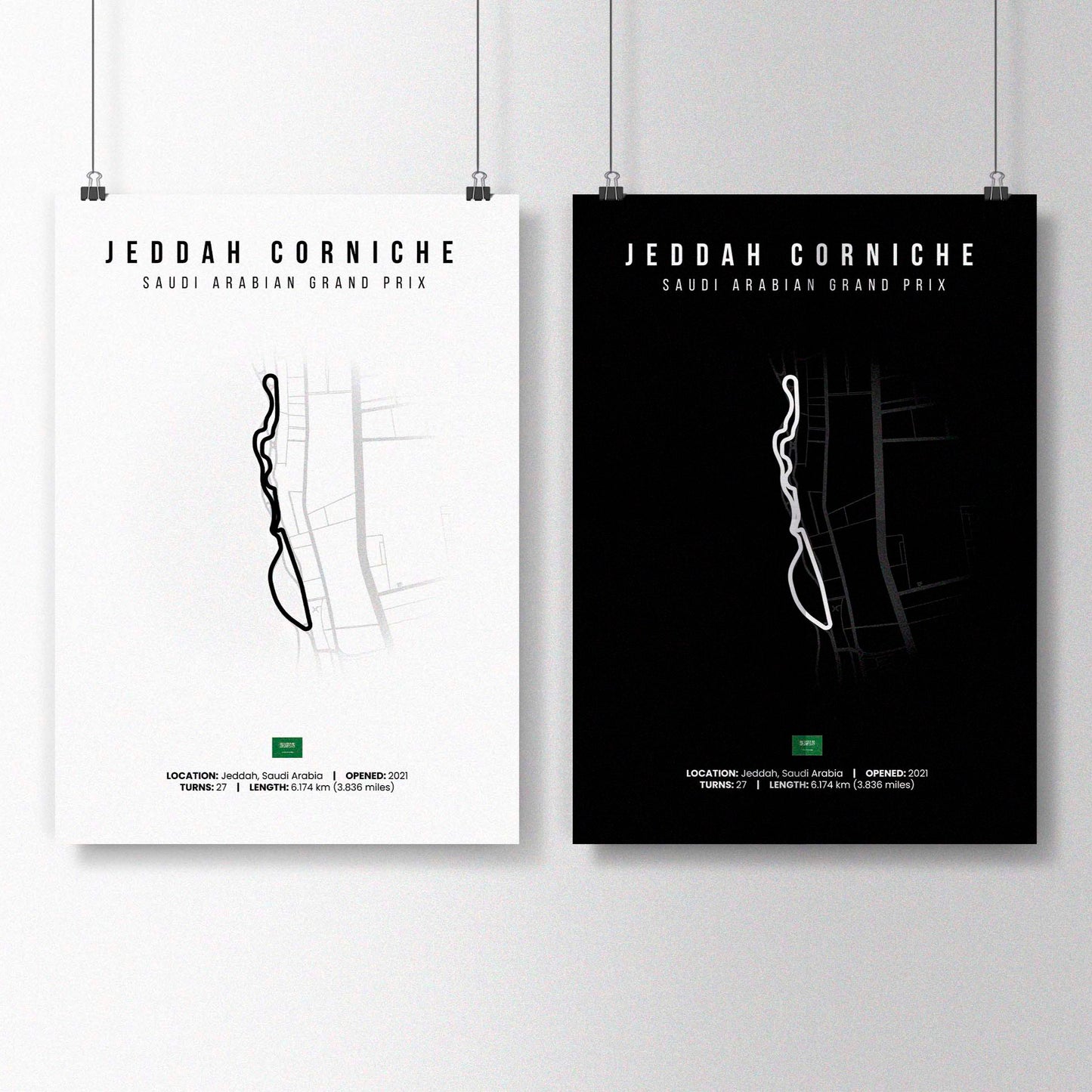 Saudi Arabia, Jeddah F1 Poster