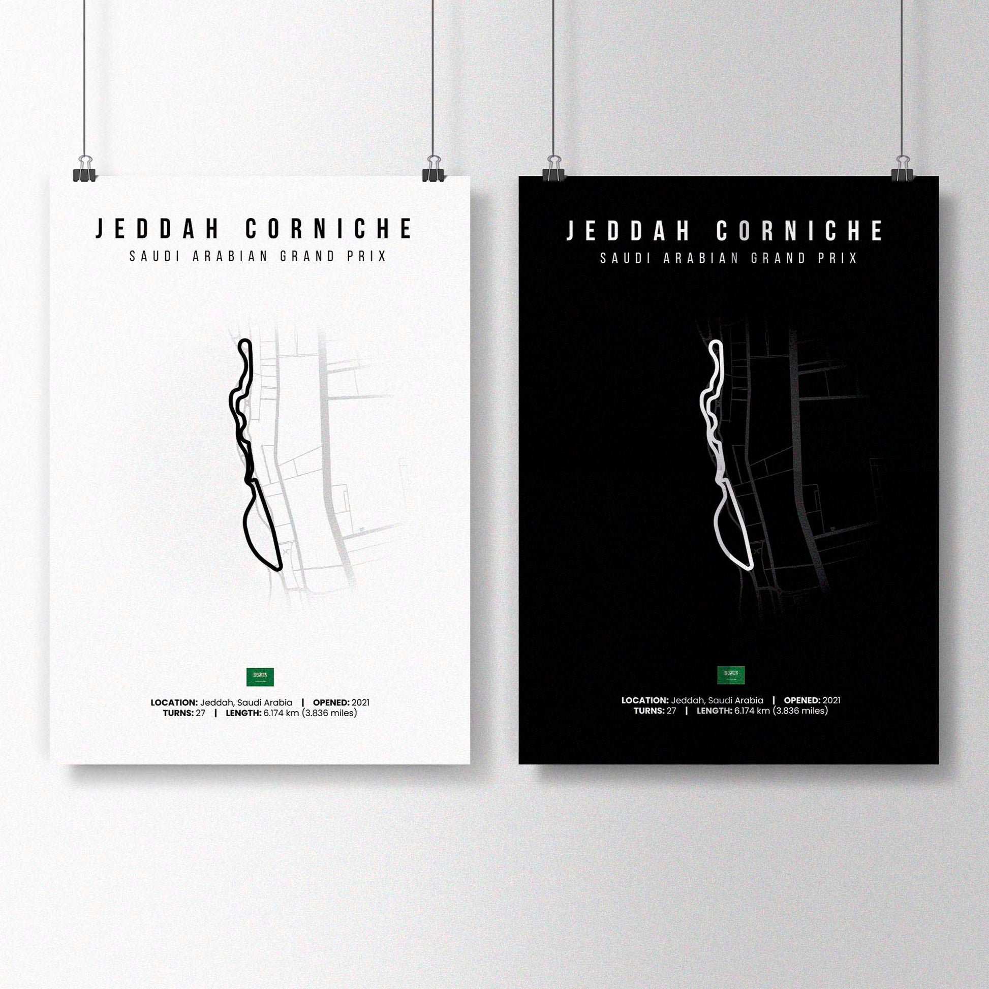 Saudi Arabia, Jeddah F1 Poster