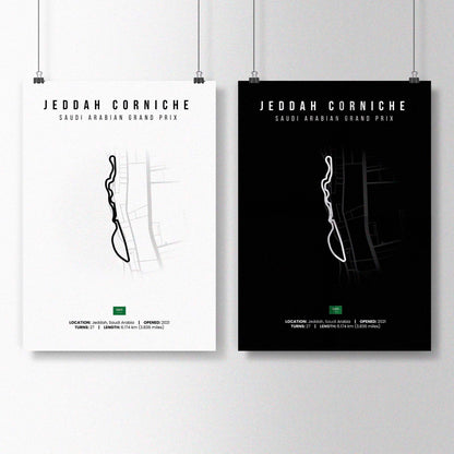 Saudi Arabia, Jeddah F1 Poster