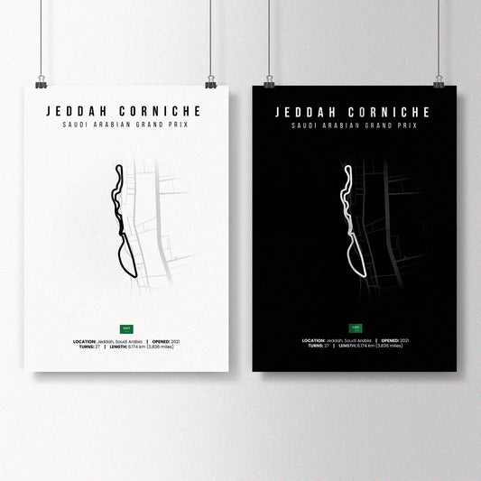 Saudi Arabia, Jeddah F1 Poster