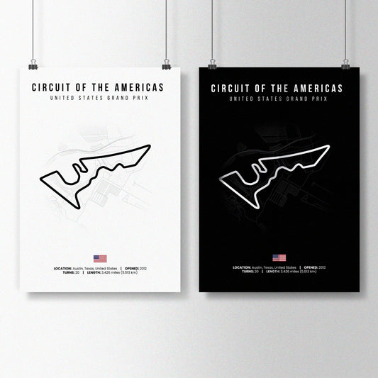 USA, Austin f1 poster