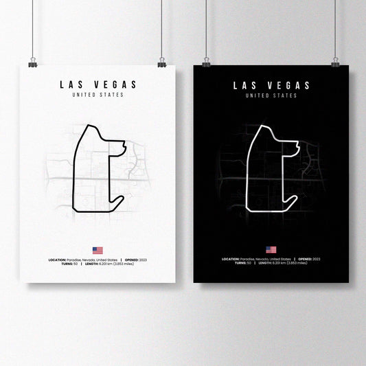 USA, Las Vegas F1 Poster